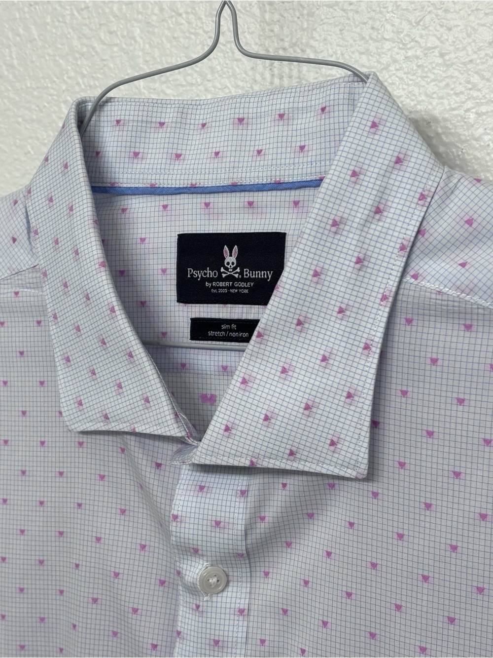 Psycho Bunny white button up/dress shirt